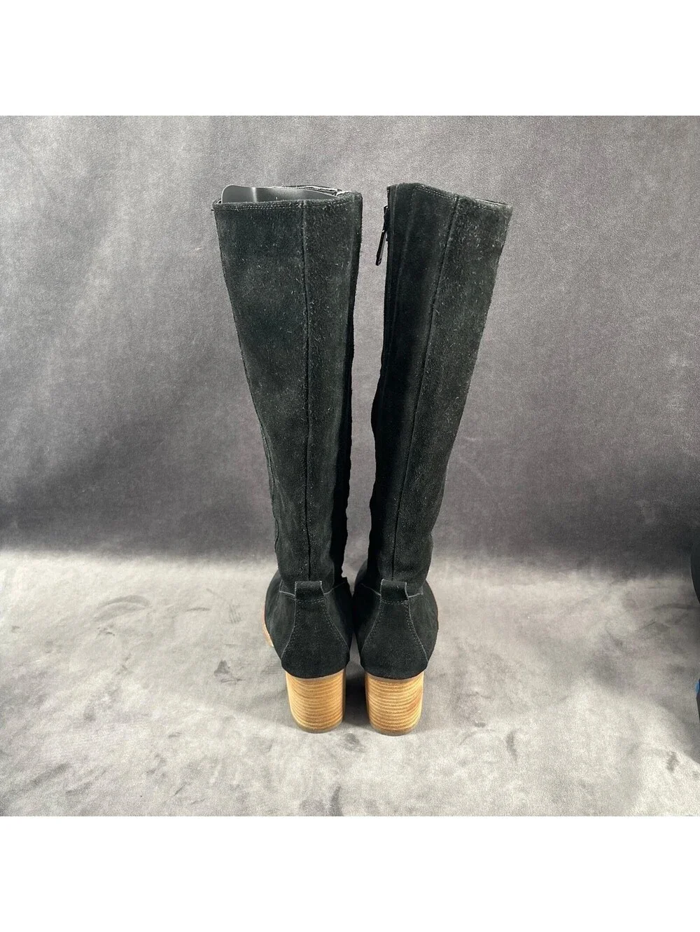Blondo Wide Calf Black Suede Knee-High Boots Women’s Sz 8.5 Waterproof Tatiana